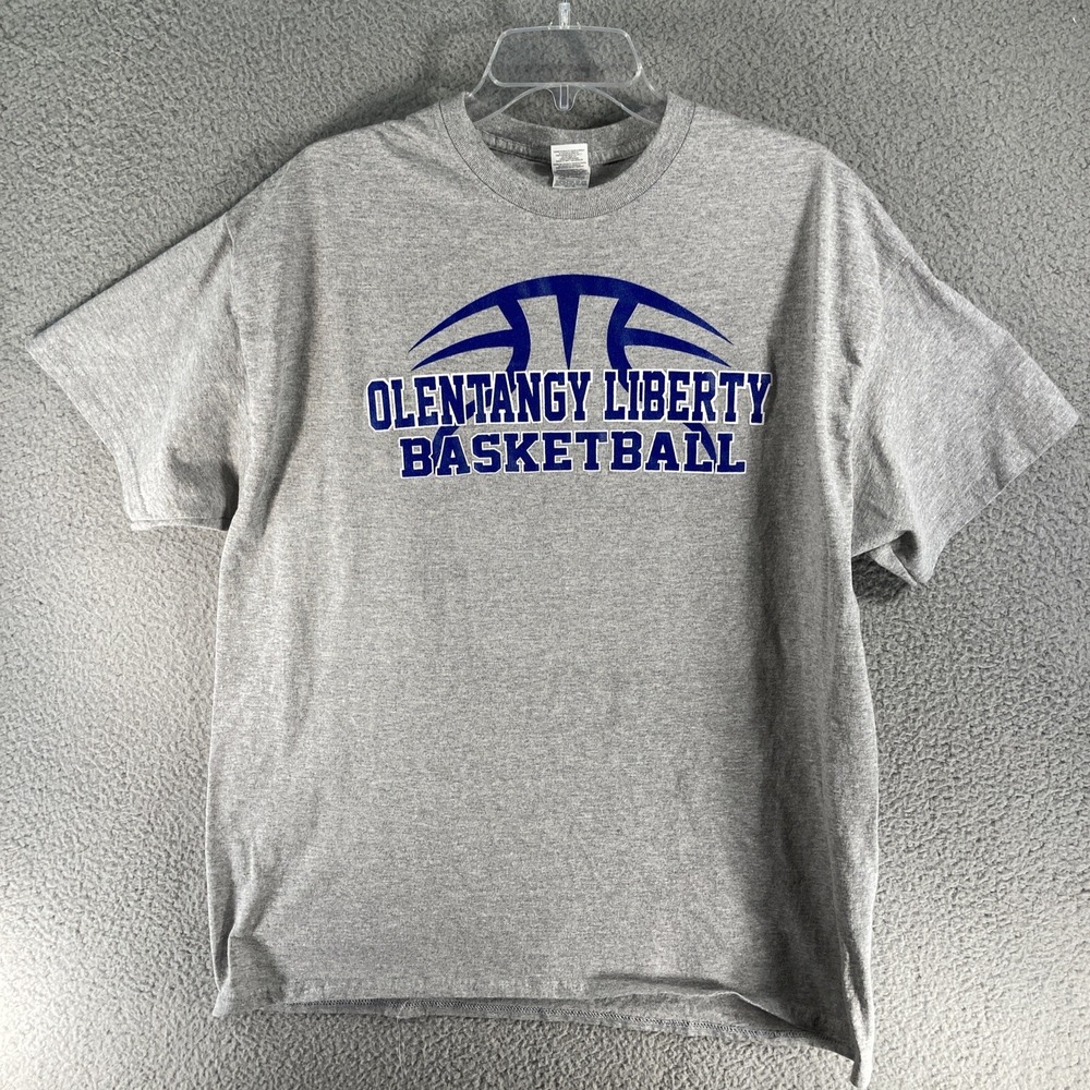 Olentangy Liberty Basketball T Shirt Mens XL Gray MAGIC Graphic Tee Short Sleeve